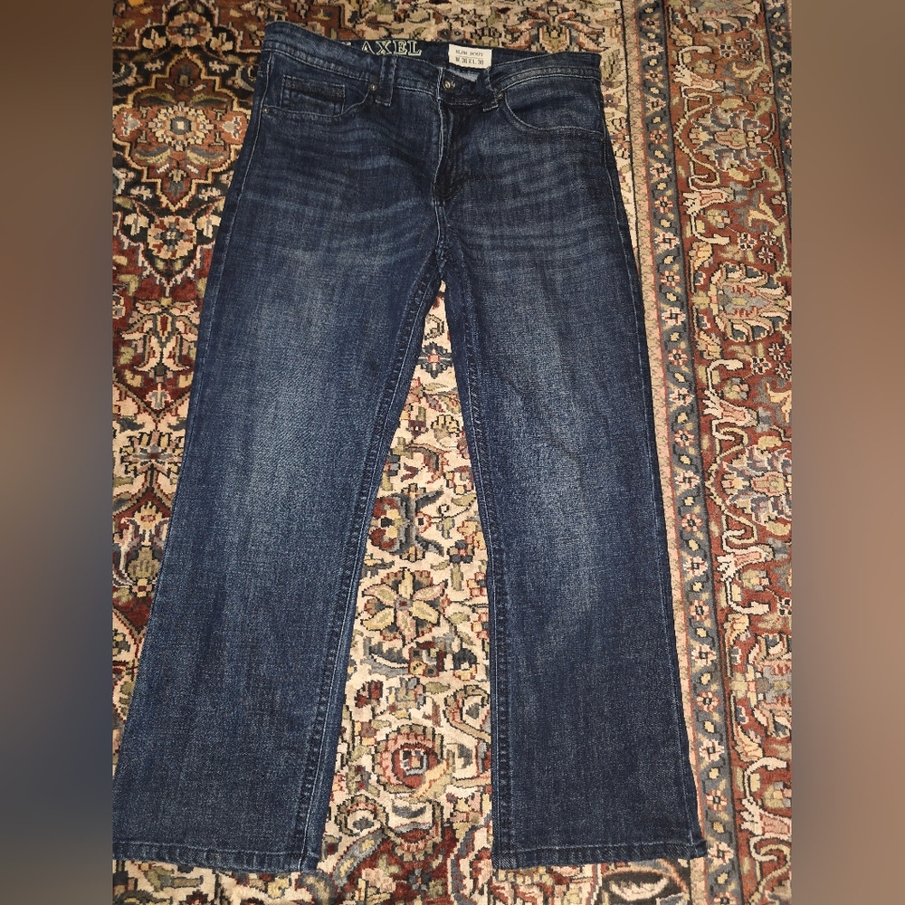 AXEL Men's Dark Blue Straight Jeans